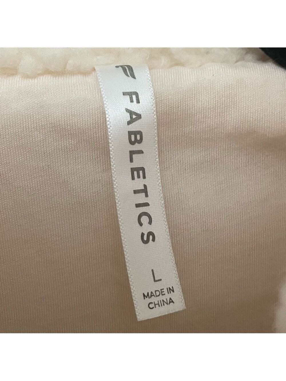 Fabletics Sherpa Half Zip Puffer Sweater Jacket - Picture 2 of 4
